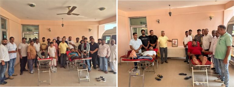 Blood Donation Camp Organised at Gajansoo on Birth Anniversary of PM Narendra Modi Under ‘Sewa Sankalp Abhiyan